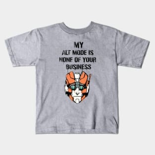 TF - Alt Mode (black) Kids T-Shirt